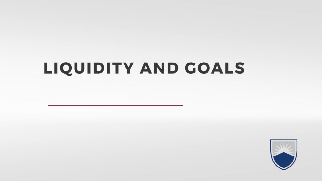 Liquidity And Goals Image