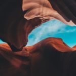 Arizona red rocks and blue sky