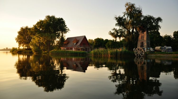 This picture of a vacation home represents the Smiths' goal.
