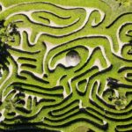 The picture shows a garden maze to symbolize the complexity of bond returns.