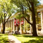 The picture shows a college campus and students because the article is about FAFSA.