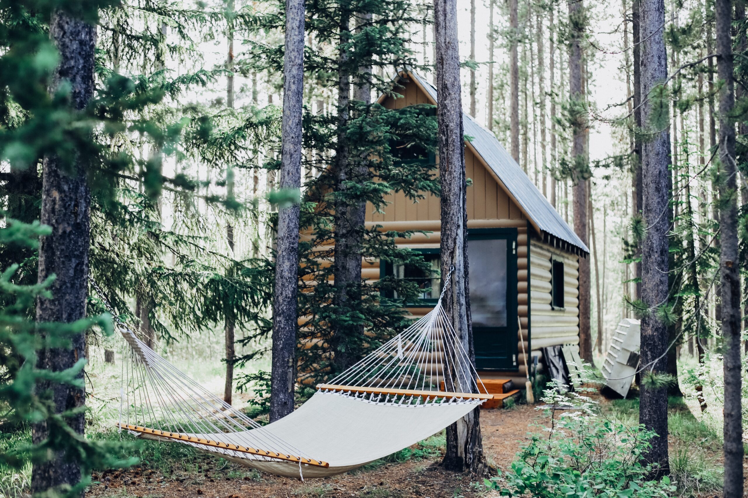 The image is of a cabin in the woods because the article is about buying a retirement vacation home.