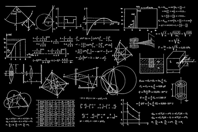 The picture shows a blackboard with figures on it to represent calculating your Social Security benefit.
